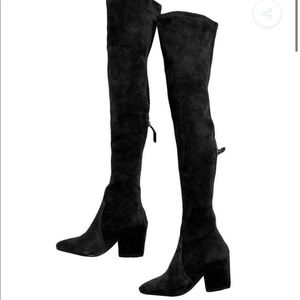Black over the knee boots